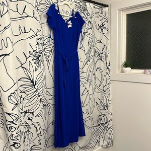 Royal Blue Size Large, wide leg romper